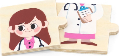 Puzzle druri me profesione Viga, 8 pjesë, edukativ, shumëngjyrësh
