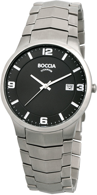 Orë për meshkuj Boccia Titanium Superslim 3561-02, e argjendtë