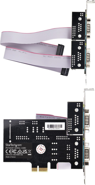 Karta serike StarTech.com PEX4S1050LP, PCI Express, 4 porta RS232 RS422 RS485, low profile