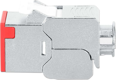 Кејстоун RJ45 Intellinet 791311, Cat6a 10G, заштитен, сив