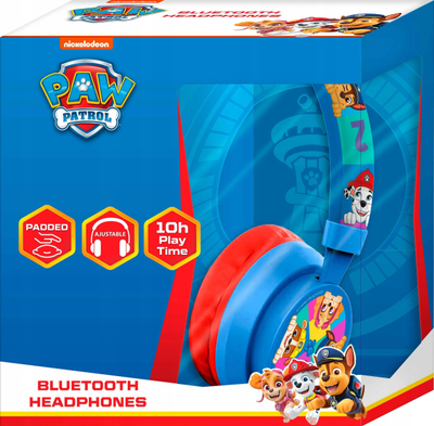 Kufje Bluetooth Paw Patrol PW19914, për kalamoj, bateri 10 orëshe, shumëngjyrëshe