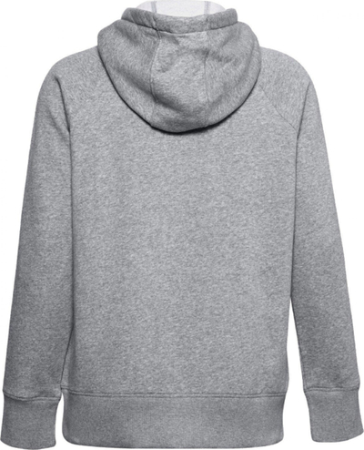 Bluzë me kapuç Under Armour Rival Fleece Logo W, pambuk poliester, për goca, gri