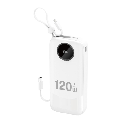 Karikues muri Dudao A27 MaxC 35W, 2 porta USB, me kabllo USB-C, i bardhë
