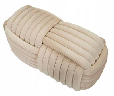 Stol velvet Softy Cream Bench, 90x45x45 cm, krem