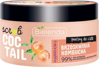 Skrub trupi Bielenda Coctail Scrub Peach Kombucha, lëmuese, 350g