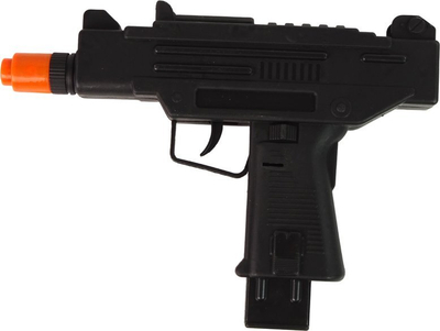 Lodër pistolete Leantoys Black Gun, dridhet, bën zhurmë, e zezë