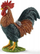 Figurë lojë gjel fermë Rooster, plastike, ngjyra të shumëllojshme