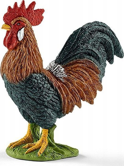 Figurë lojë gjel fermë Rooster, plastike, ngjyra të shumëllojshme