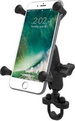 Mbajtës telefoni RAM Mount X-Grip L U-Bolt, për biçikletë dhe motoçikletë, i zi