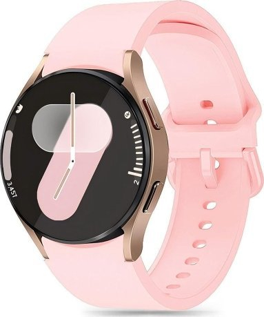 Rrip dore Tech-Protect Silicone për Samsung Galaxy Watch 4 5 5 Pro 6 7 FE, TPU, rozë baby