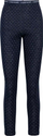 Leggings termikë për goca Kari Traa Vilma, lesh merino 210 g, bel i lartë, blu e errët
