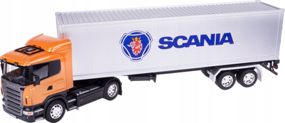 Kamion model Welly Scania R470 Trailer, 1:32, metal, shumëngjyrësh
