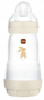 Biberon MAM Anti Colic Perfect Start, 260ml, 2m+, transparent bezhë