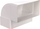 Lidhës ventilimi Vents Group, për kanale 110 x 55 mm, plastik, i bardhë