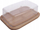 Enë për gjalpë 5five Butter Dish, bazë bambuje, kapak transparent, ngjyrë natyrale