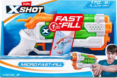 Pistoletë me uj X-Shot Micro Fast-Fill, 170 ml, hedh deri në 8 m larg