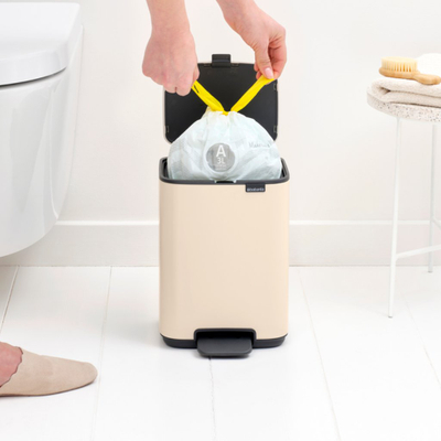 Kosh plehrash me pedale Brabantia Pedal Bin, 4L, bezhë e hapur