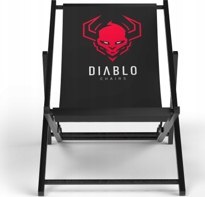 Shezllon DIABLO CHAIRS Sunbed, dru ahu, palosës, i zi