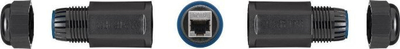Lidhës rrjeti MicroConnect RJ45 CAT6, për jashtë, i zi