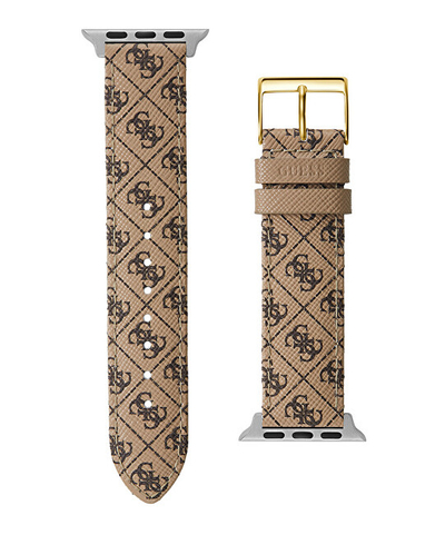 Rrip lëkure Guess për Apple Watch (38 - 41 mm), bezhë