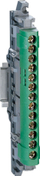 Bllok terminal Legrand IP2x Z13, me 13 vrima, i gjelbër