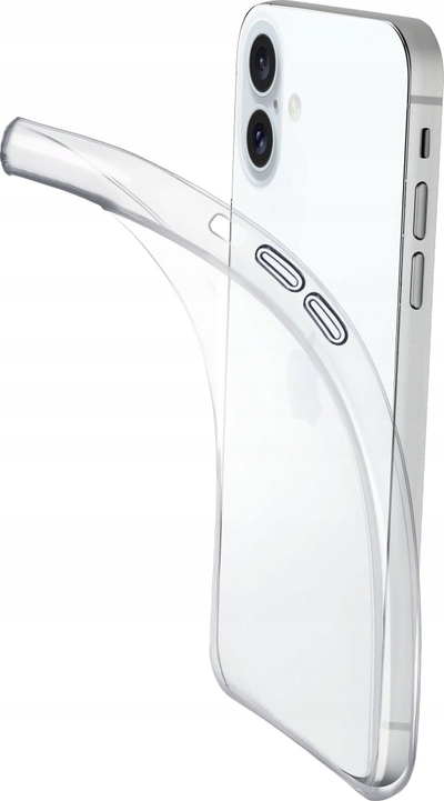 Maskë telefoni Cellularline Fine për iPhone 16 Plus, transparente