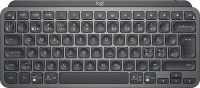 Tastierë Logitech MX Keys Mini, wireless, me ndriçim, gri grafit