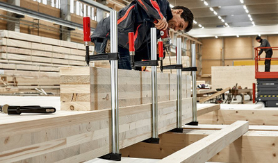 Klemë vidhos Bessey TKPN60BE, hapje 600mm, thellësi 120mm, e zezë