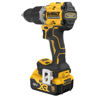 Shpuese me bateri me çekan (AKU) DeWALT, 18V, 5,0Ah, e verdhë