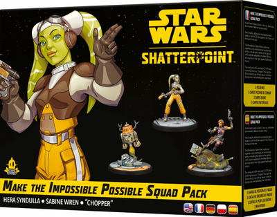 Set miniaturash Atomic Mass Games Star Wars Shatterpoint Make the Impossible Possible Squad Pack, zgjerim loje me tabela, për adoleshentë dhe të rritur