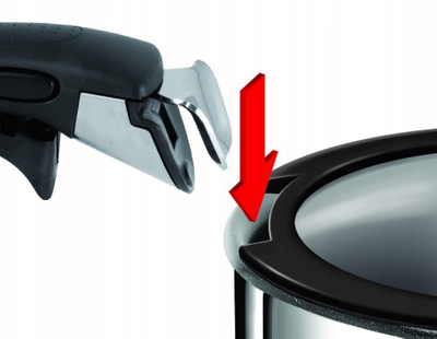 Стаклено капаче за тенџере Tefal Ingenio, 26 cm, со преклоплива рачка