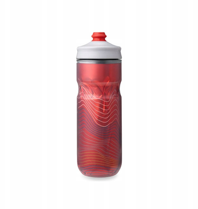 Shishe uji Hydrapak Polar Surge Ascent, 20oz, e izolume, e kuqe