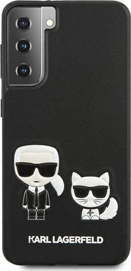 Mbrojtëse telefoni Karl Lagerfeld Karl & Choupette, për Samsung Galaxy S21+, TPU, e zezë