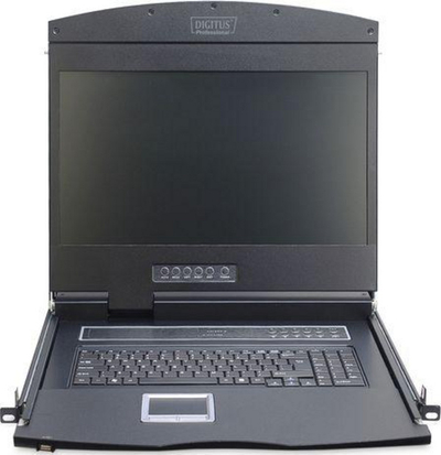 Konsolë KVM Digitus DS-72211-5GE, 19" TFT, 16 porta Cat.5, e zezë
