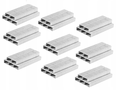 Kapsa tapicerie TOP TOOLS Type J, 10mm, 15000 copë, metalike