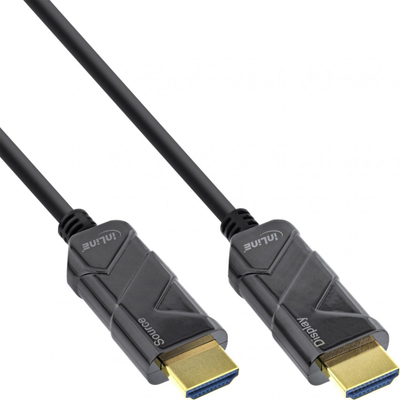 Kabllo HDMI InLine 17915I, 15m, HDMI 2.1, e zezë