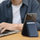 Portofol magnetik për telefon Satechi Vegan Leather Wallet Stand, MagSafe, deri 4 kartela, blu e errët