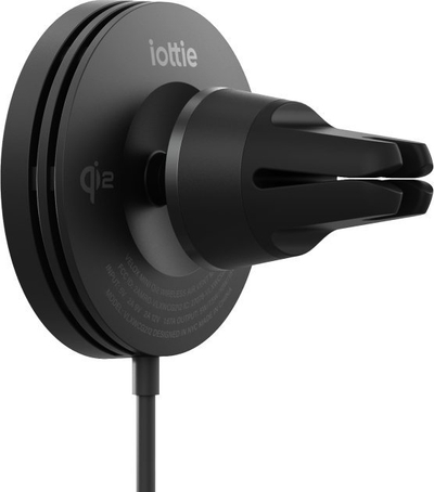 Mbajtëse makine me karikim wireless Iottie Velox Qi2, 15W, MagSafe, e zezë