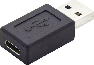 Adapter USB në USB-C, USB 3.0, 5 Gbps, i zi