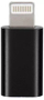 Adapter Type C në Lightning Blue Star, kompakt, i zi