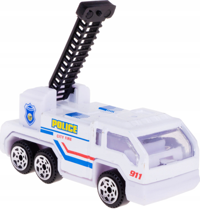 Makinë lodër policie Hipo Police Die Cast, metal plastike, 1:64, shumëngjyrëshe