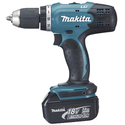 Бормашина Makita DDF453RFE 220 x 79 x 244 мм 18 V 2 x 3, црна / сина боја
