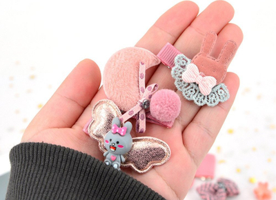 Set aksesoresh flokësh Charming ZA4383, 24 copë, kapëse dhe llastikë, shumëngjyrësh
