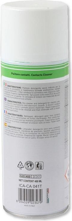 Спреј за чистење контакти Техли 023479, 400 ml, за електроника, бел