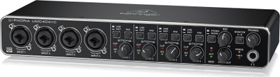 Interfejs audio USB Behringer U-PHORIA UMC404HD, 4 hyrje 4 dalje, 24 bit 192 kHz, i zi