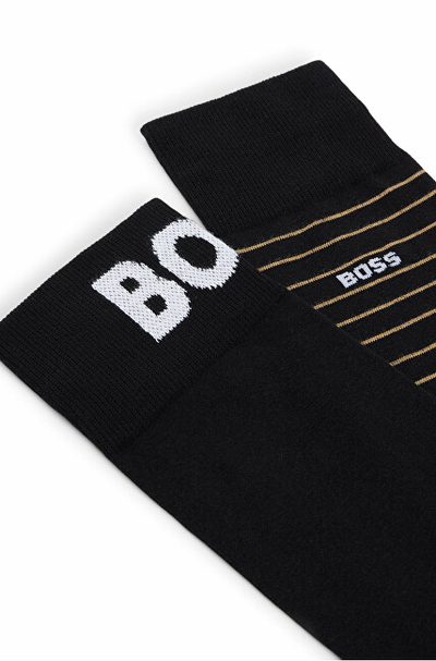 Set çorape për meshkuj Hugo Boss, 2 palë, të zeza