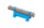 Shirit terminal neutral SIMET 81701003, 12 pole, 16mm² 63A 400V, blu