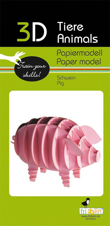 3d Paper Models Display - Fridolin