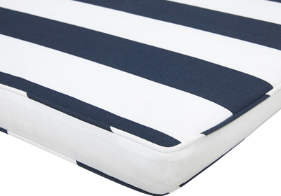 Jastëk për stol Vivara Bench Seat Pad, 152 x 54 cm, për jashtë, blu navy me vija të bardha