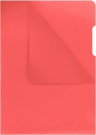 Dosje prezantuese Donau A4 Type L, 180 mic, set me 100 copë, e kuqe